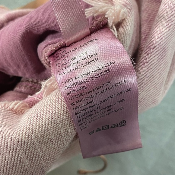 NWT Free People See you sometime paper bag waist cut off pink shorts size XS - Picture 7 of 9